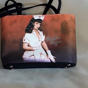 NWOT Bettie Page Nurse Purse Vintage Rockabilly